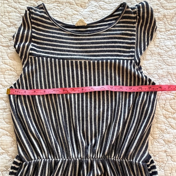 Caution to the Wind Striped Grey and White Dress - Picture 5 of 5